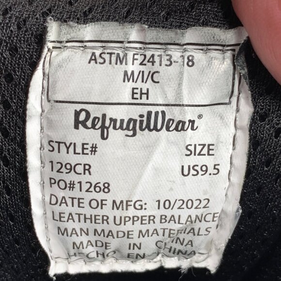 RefrigiWear 129CR EnduraMax Mens 9.5 CompToe/Vibram Work Boots Puncture Resista - Picture 10 of 10